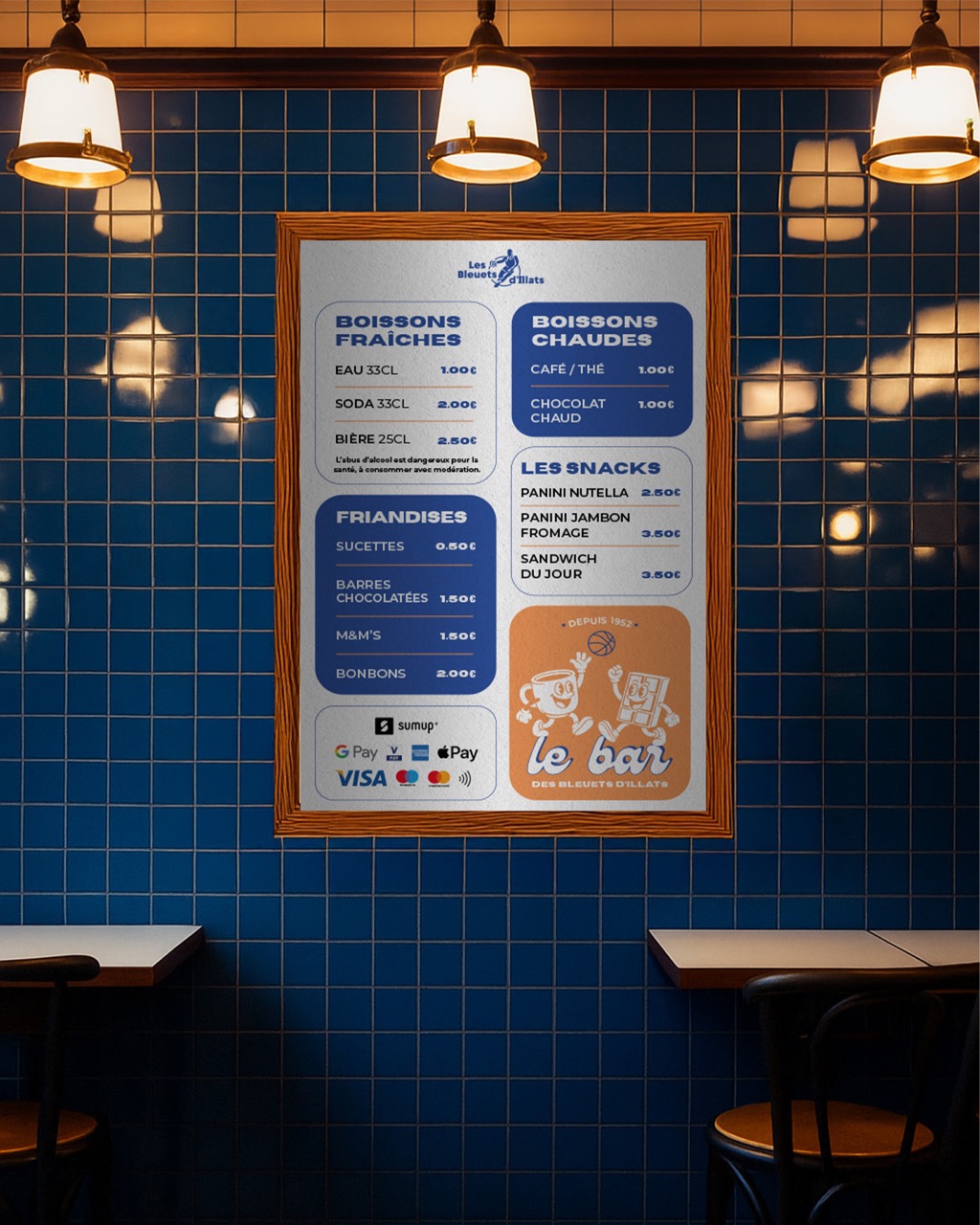 Affiches & habillage d’espace – Association sportive