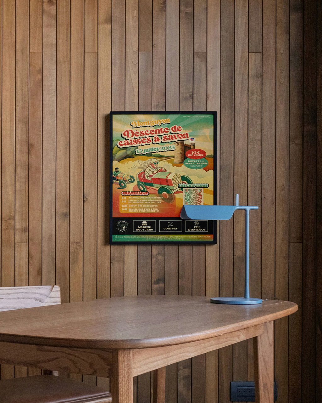 Affiche pour une course de caisse à savon